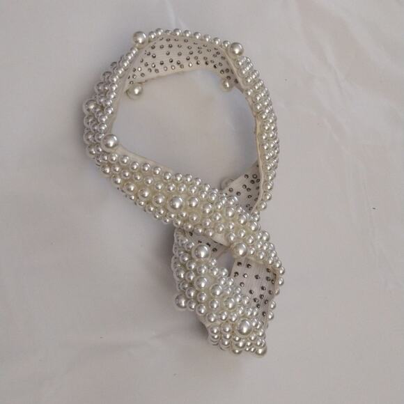 Felt Hat Pearl Decoration Adornment ONLY Stretch Over Hat - Picture 6 of 7